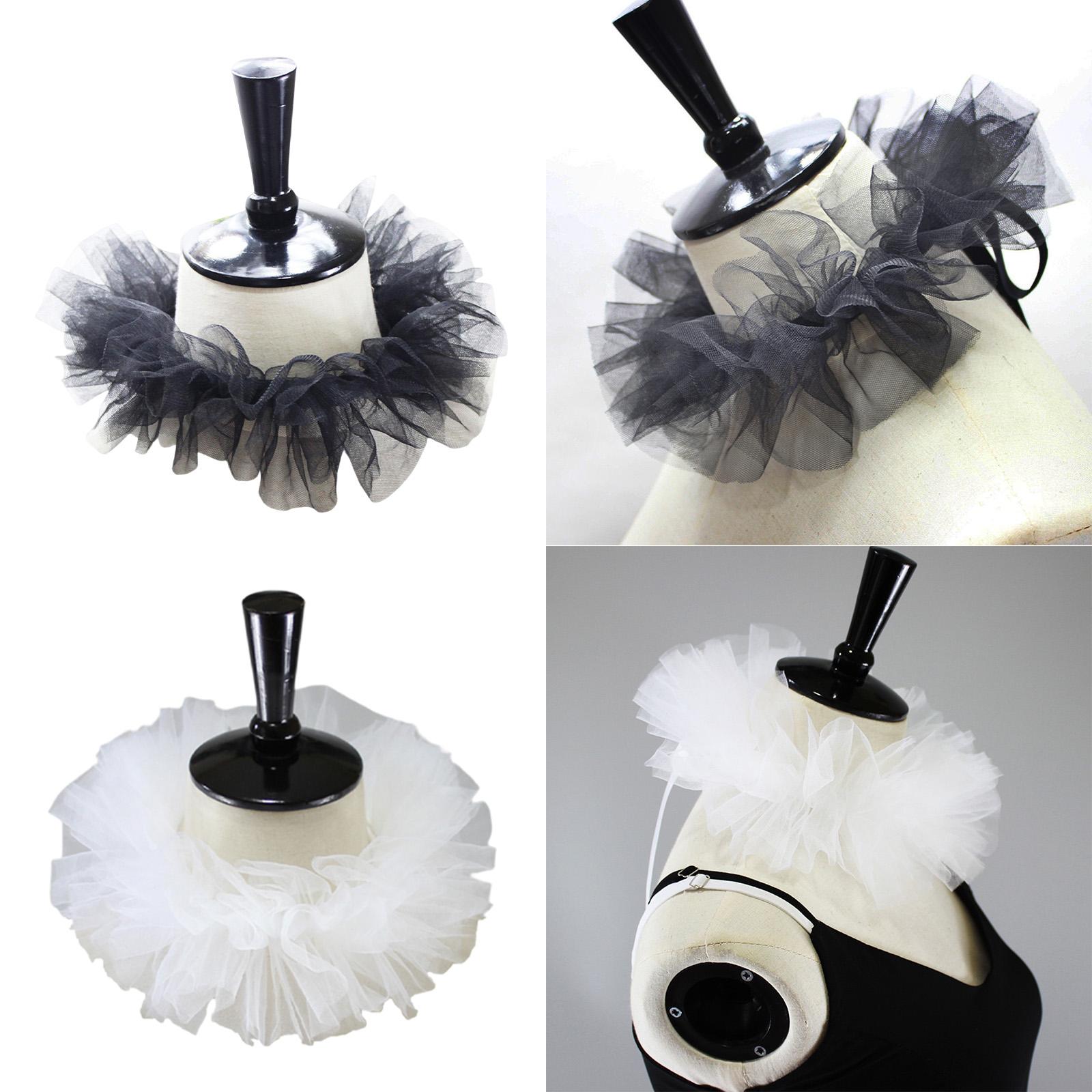 Blouses - Elegant Women False Collar Mesh Tulle