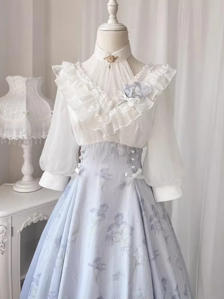 Elelgant Women Summer French V - French Vintage Floral Midi Dress 评论和价格