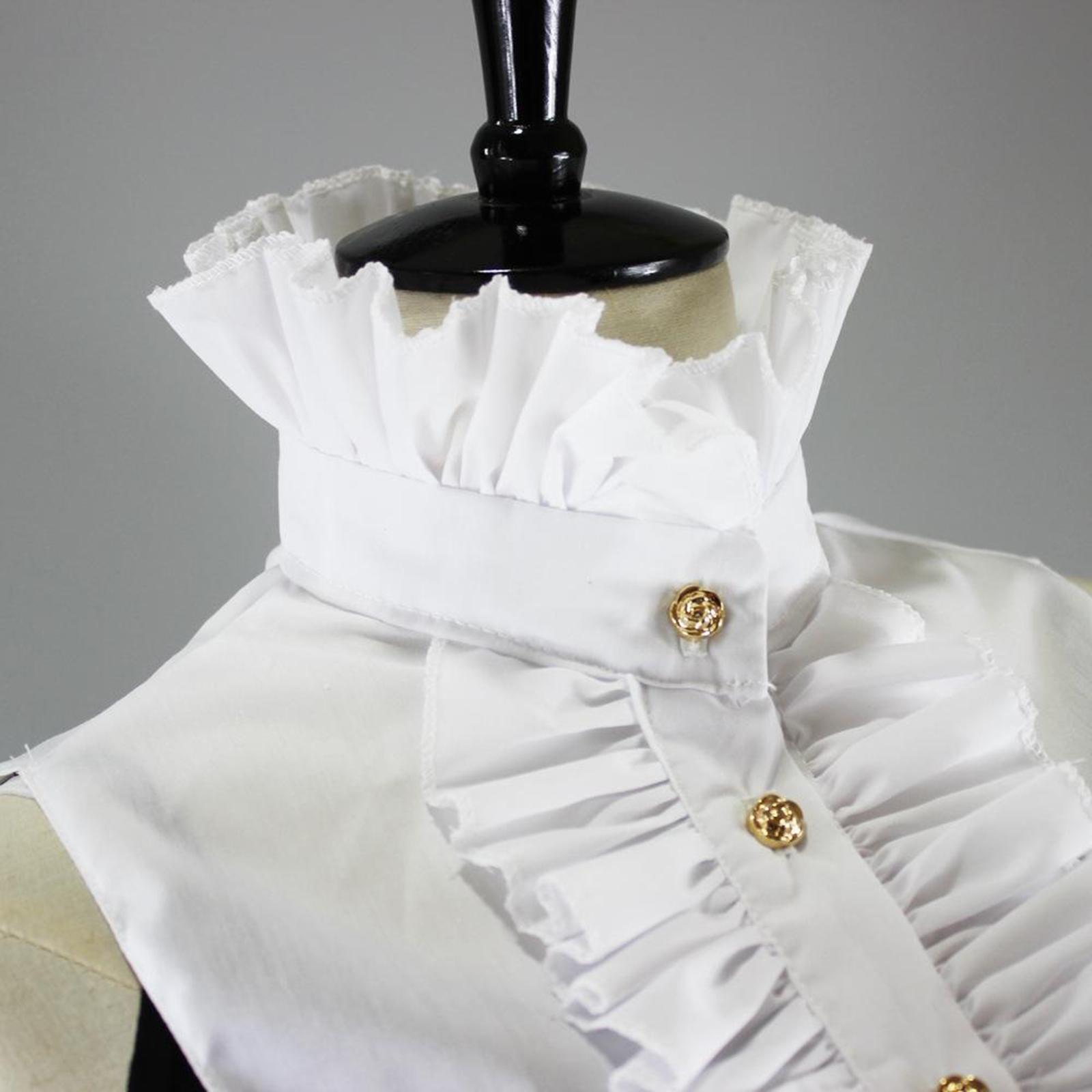 Cotton White Fake Collar for W - Blouses 评论和价格