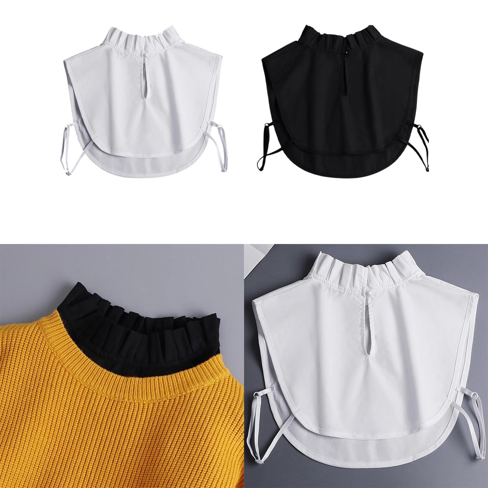 Versatile Decorative Fake Coll - Blouses 评论和价格