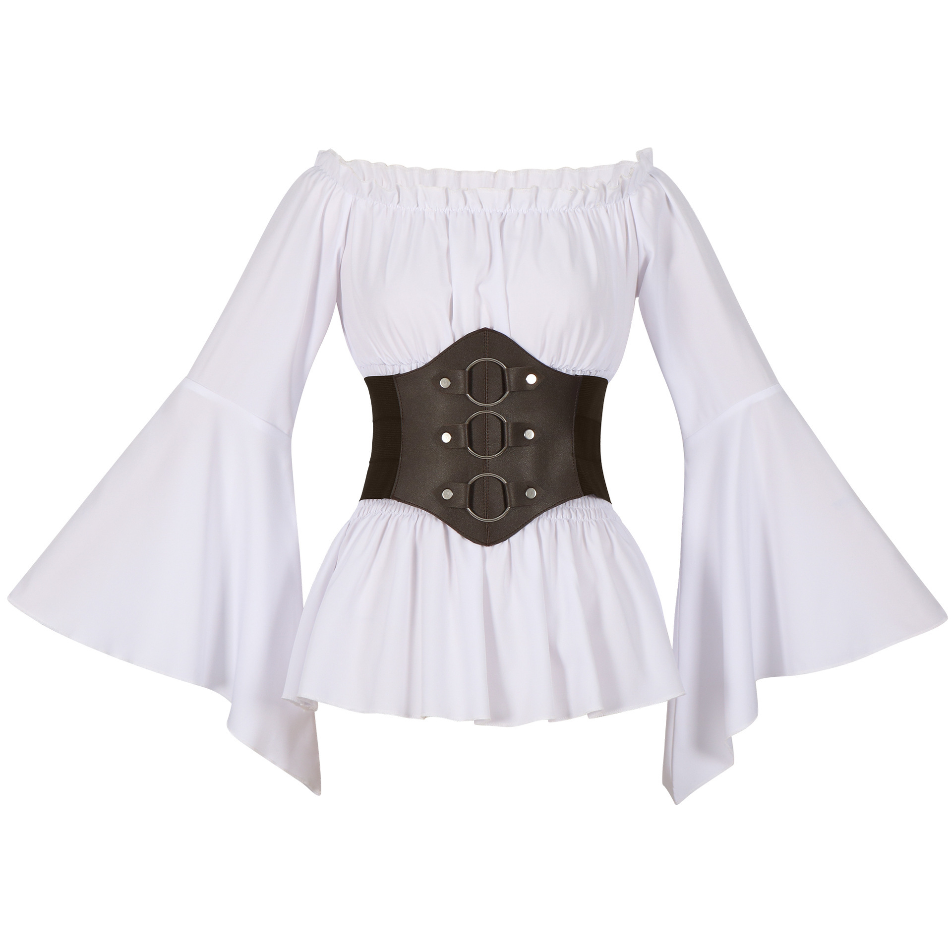 Medieval Victorian Pirate Shir - Blouses 评论和价格